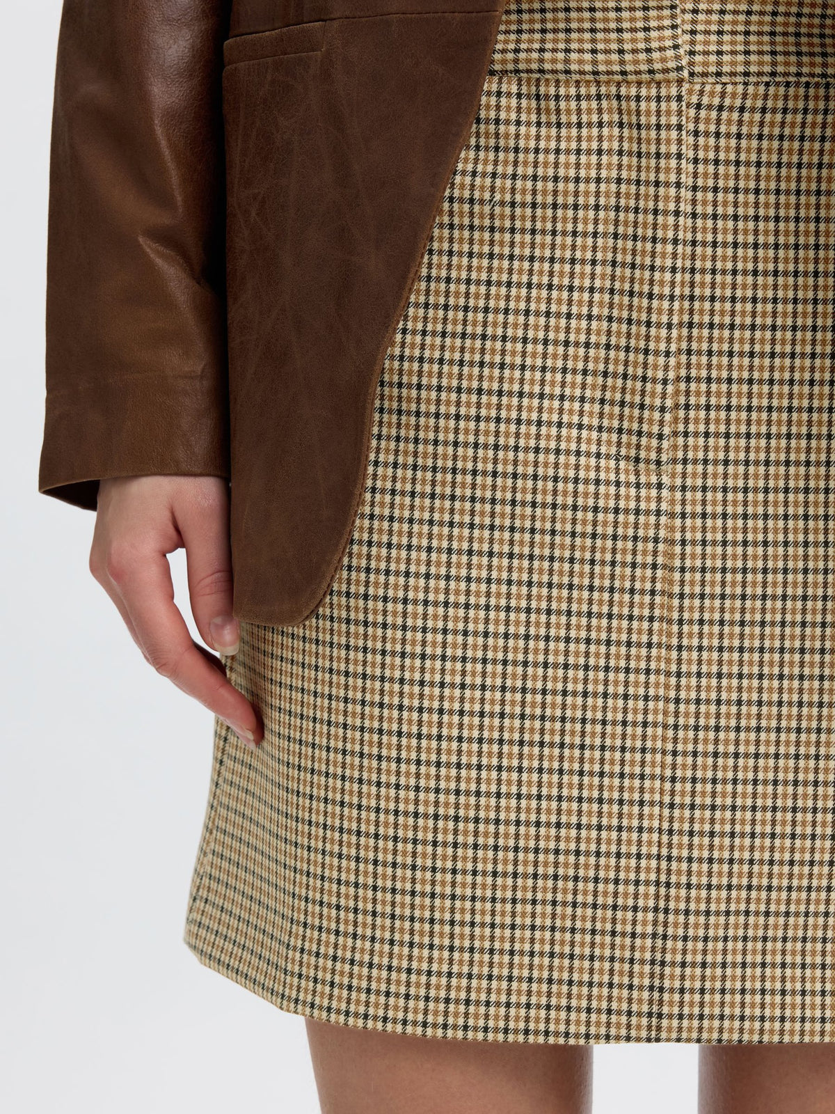 Selected Slwelara Mini Skirt - Monks Robe
