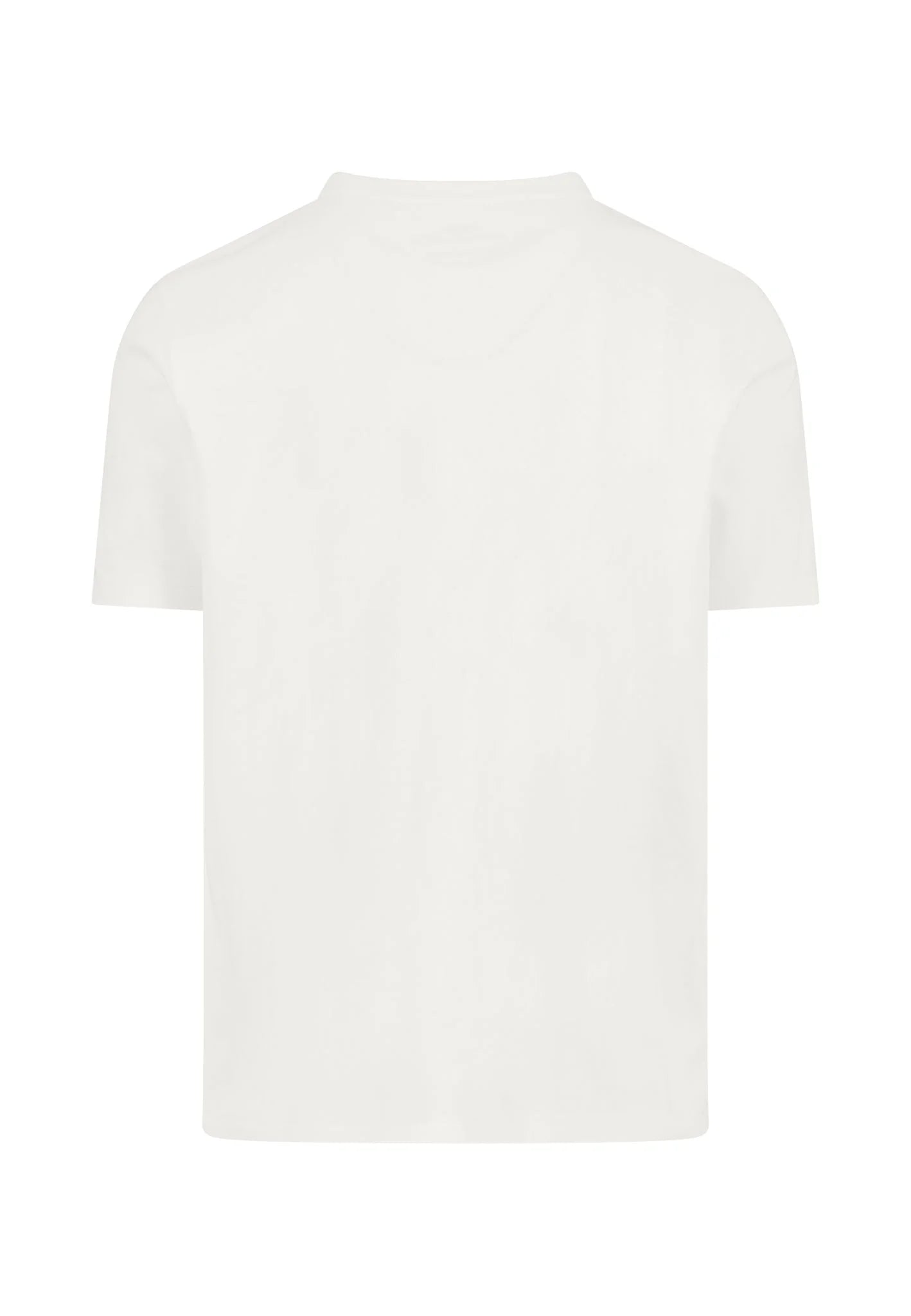 Fynch Hatton Round Neck Cotton T-Shirt - Off White