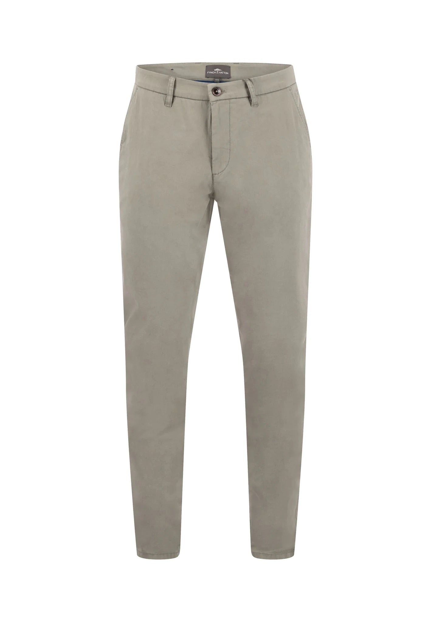 Fynch Hatton Basic Cotton Chino - Khaki