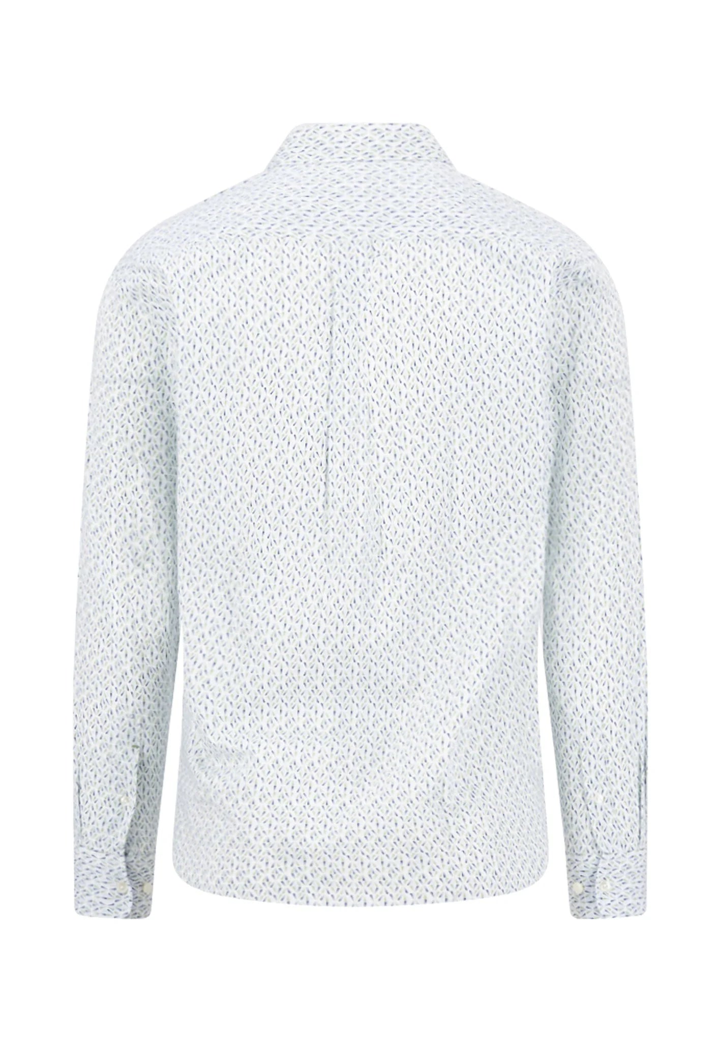 Fynch Hatton Long Sleeve Printed Shirt - Avocado