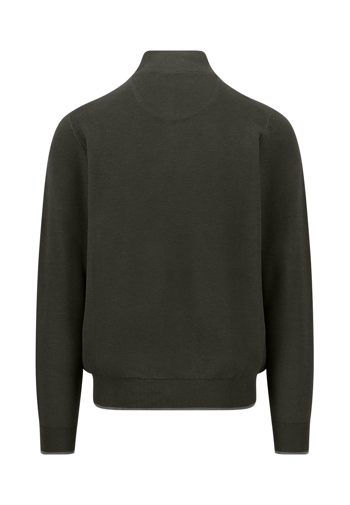 Fynch Hatton Troyer Zip Structure Jumper - Navy