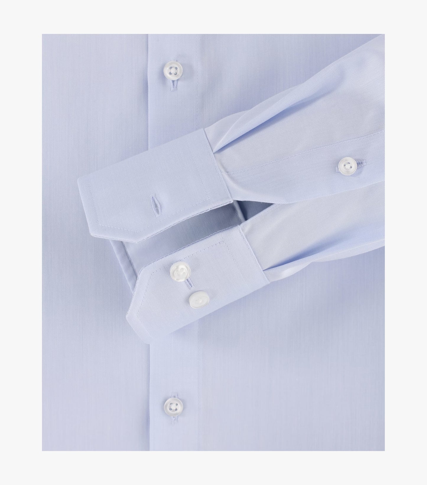 Venti Classic Shirt Plain Button Modern Fit - Light Blue