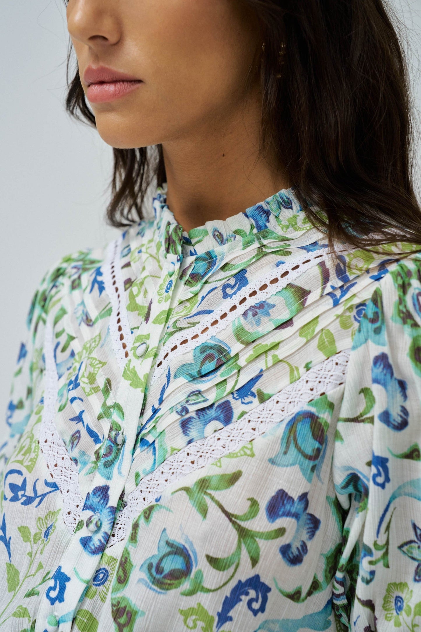 Salsa Floral Mini Dress - Green