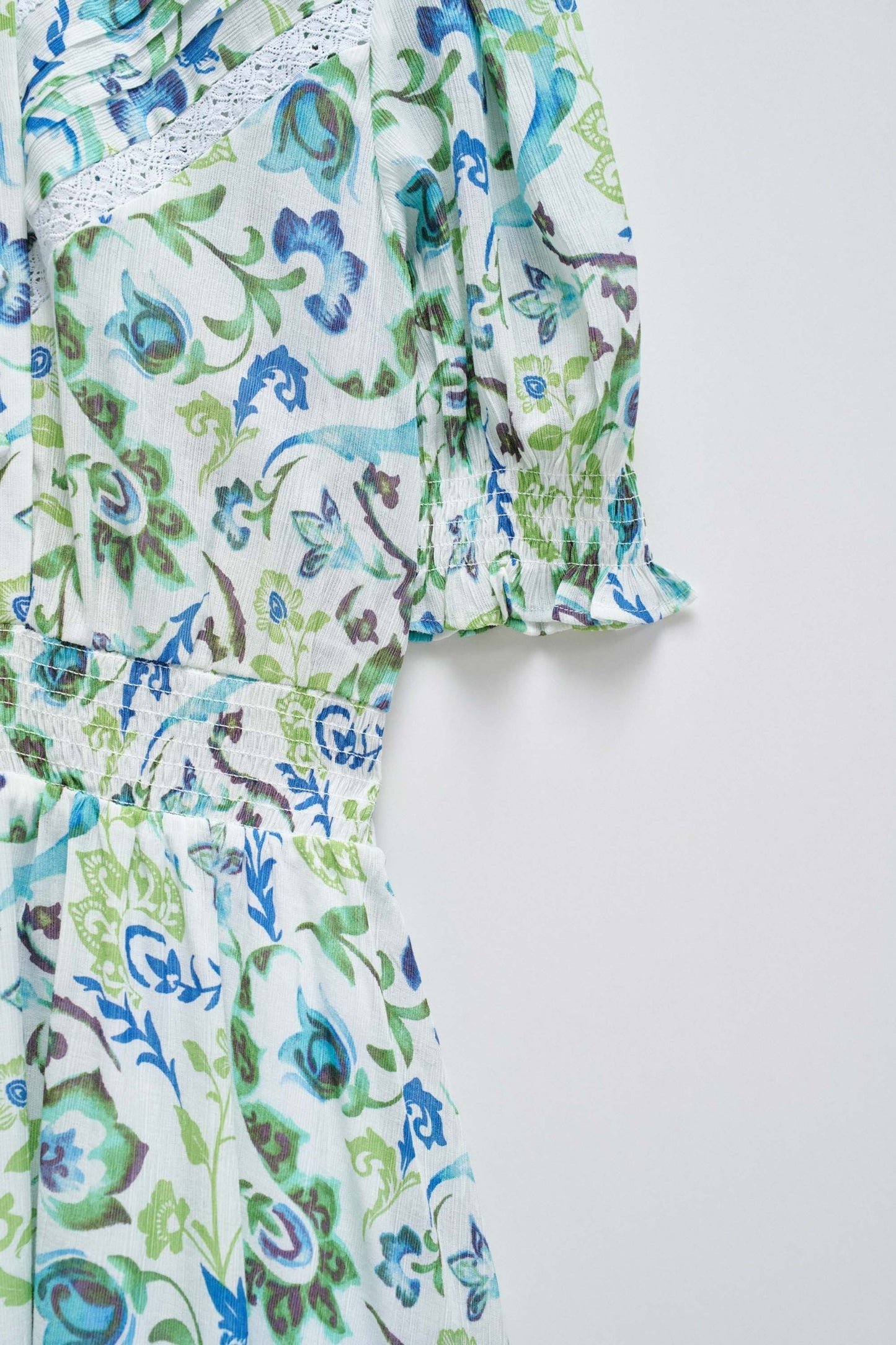 Salsa Floral Mini Dress - Green