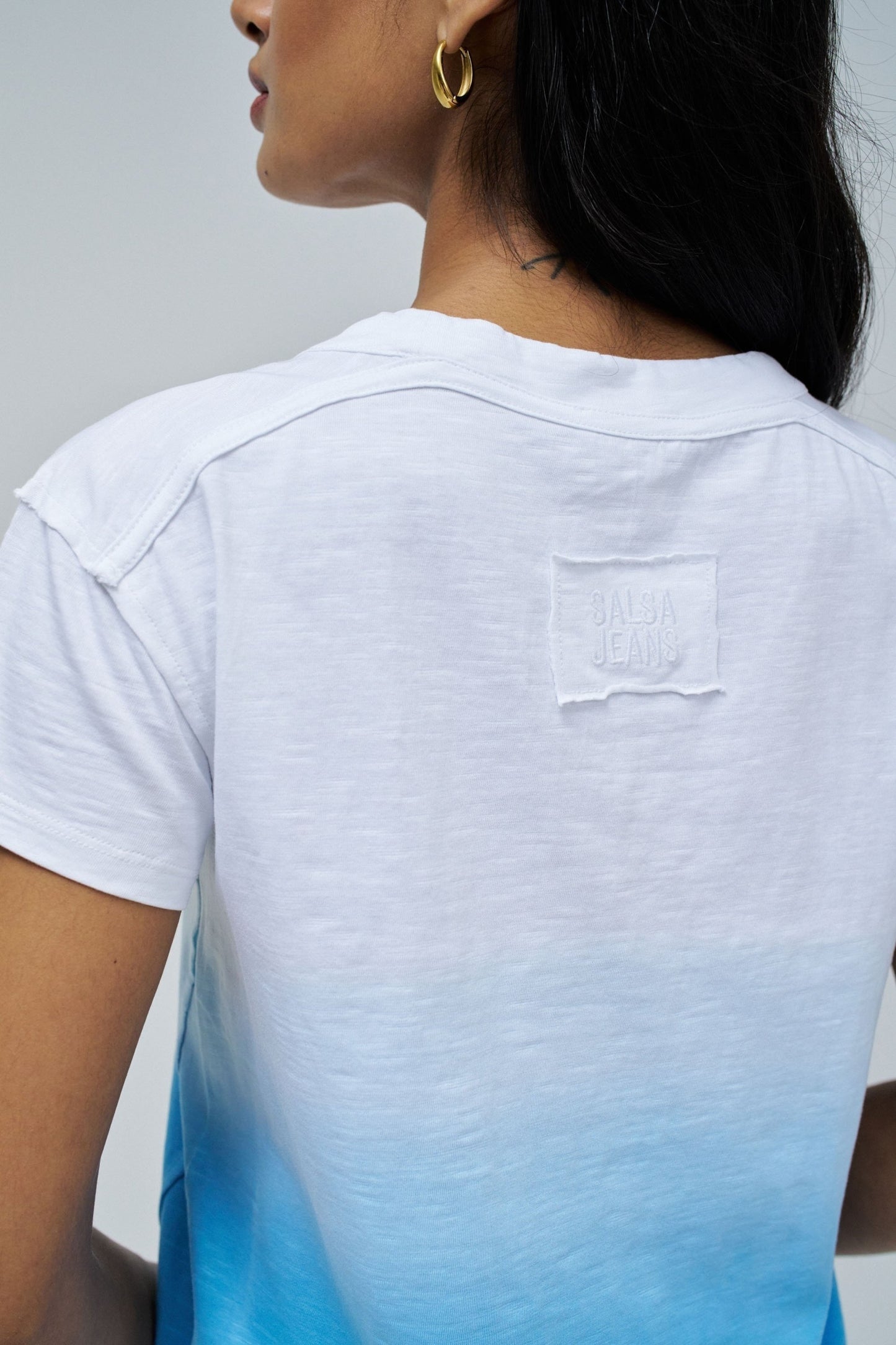Salsa Jeans Gradiant T-Shirt - Blue Fade