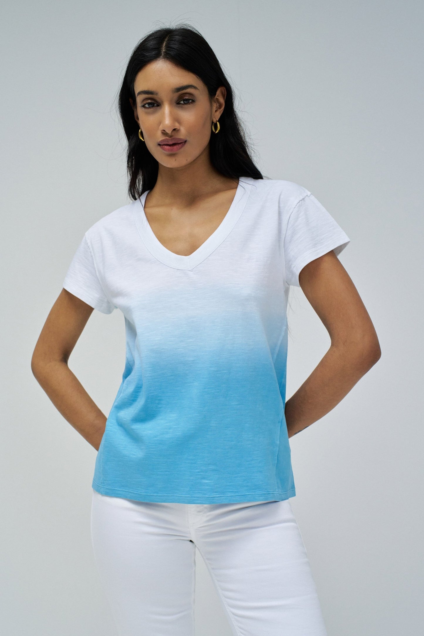 Salsa Jeans Gradiant T-Shirt - Blue Fade