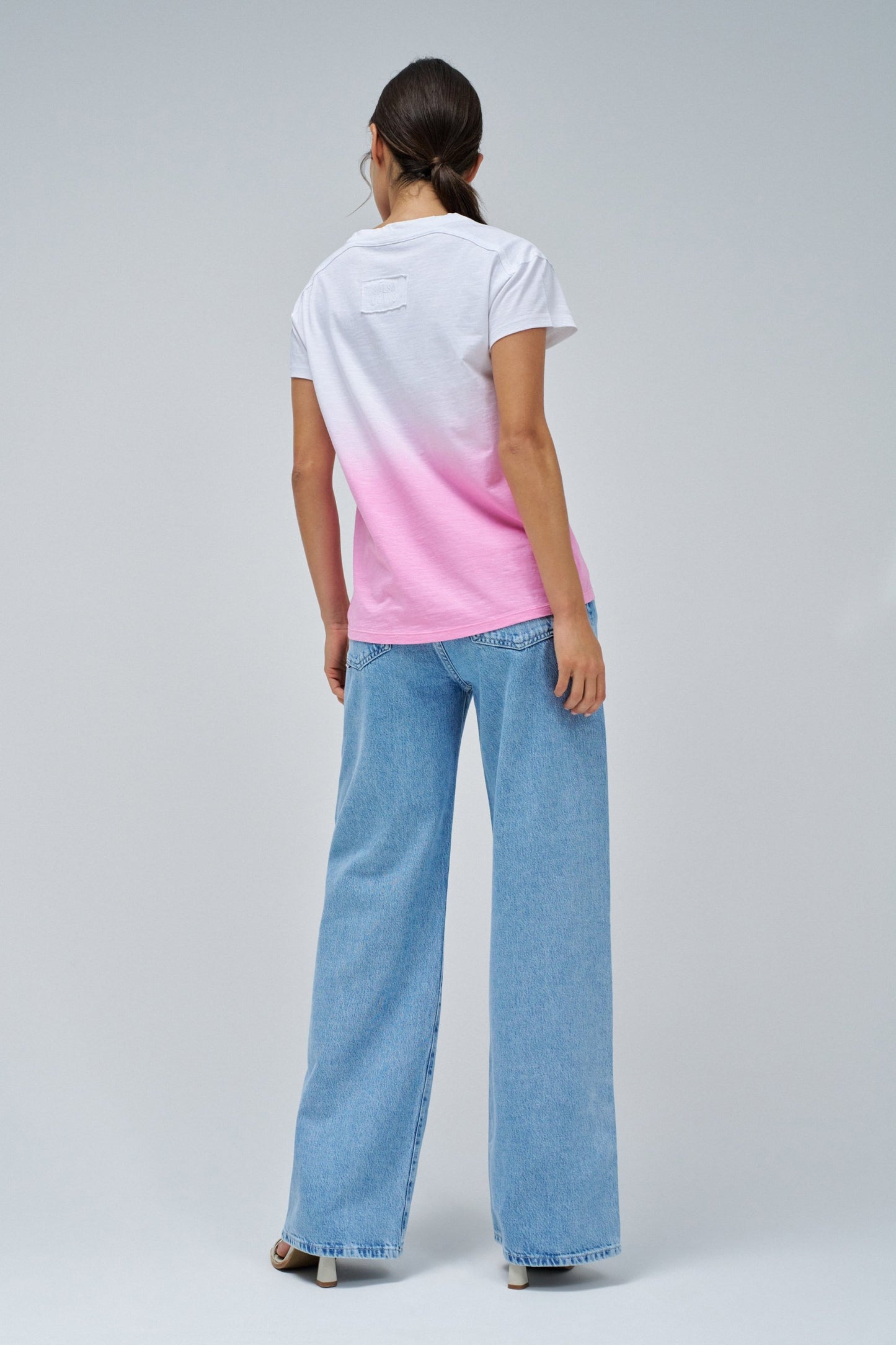 Salsa Jeans Gradient T-Shirt - Pink Fade