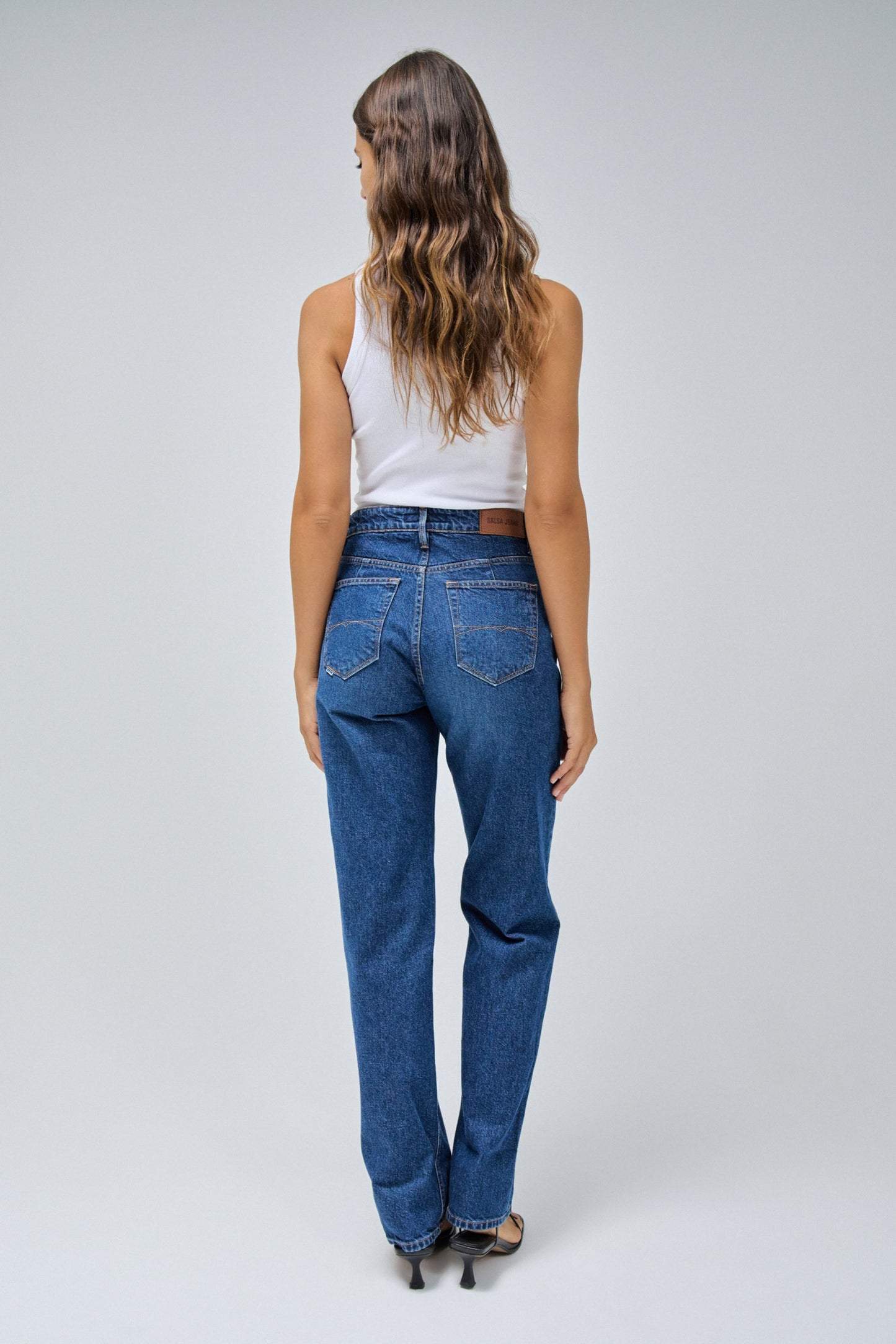 Salsa Tailored High Rise Straight Leg Jean