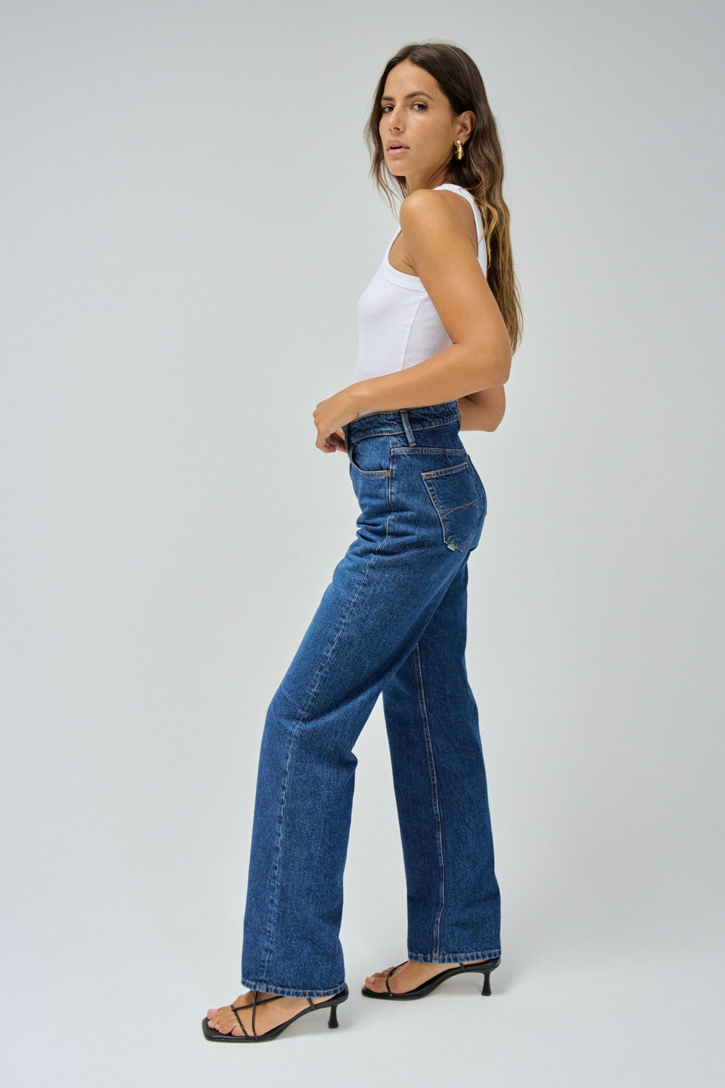 Salsa Tailored High Rise Straight Leg Jean