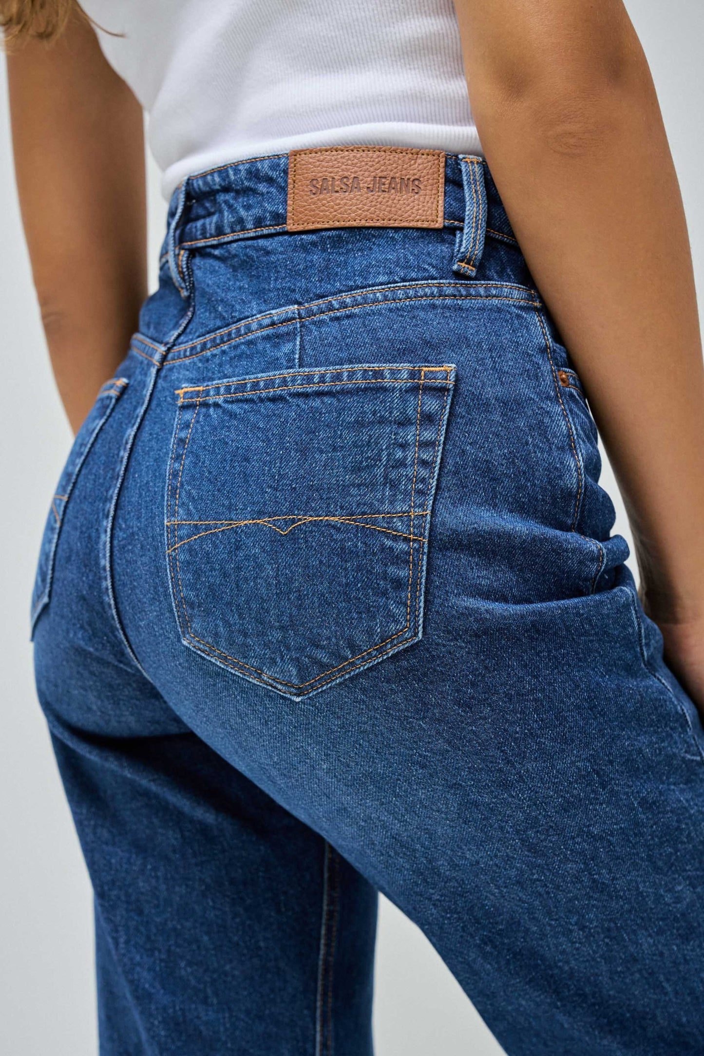 Salsa Tailored High Rise Straight Leg Jean