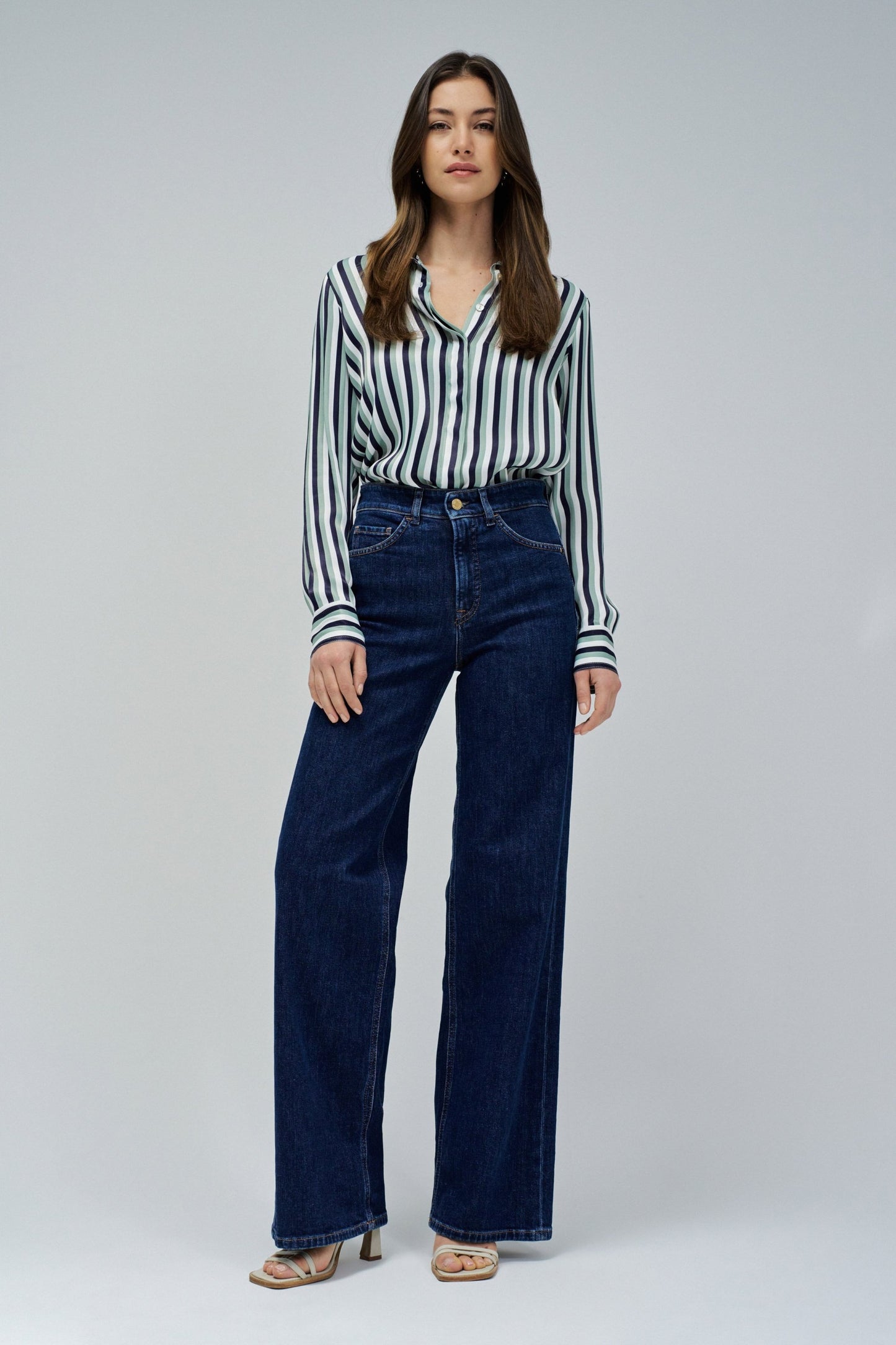 Salsa Faith Wide Leg Jean - Dark Wash