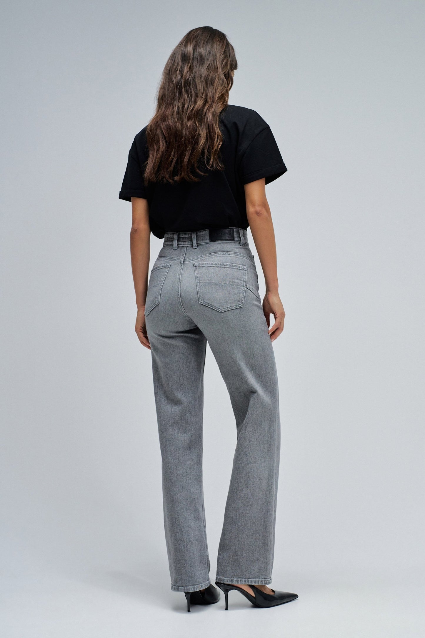 Salsa Faith Straight Leg Jean -Grey