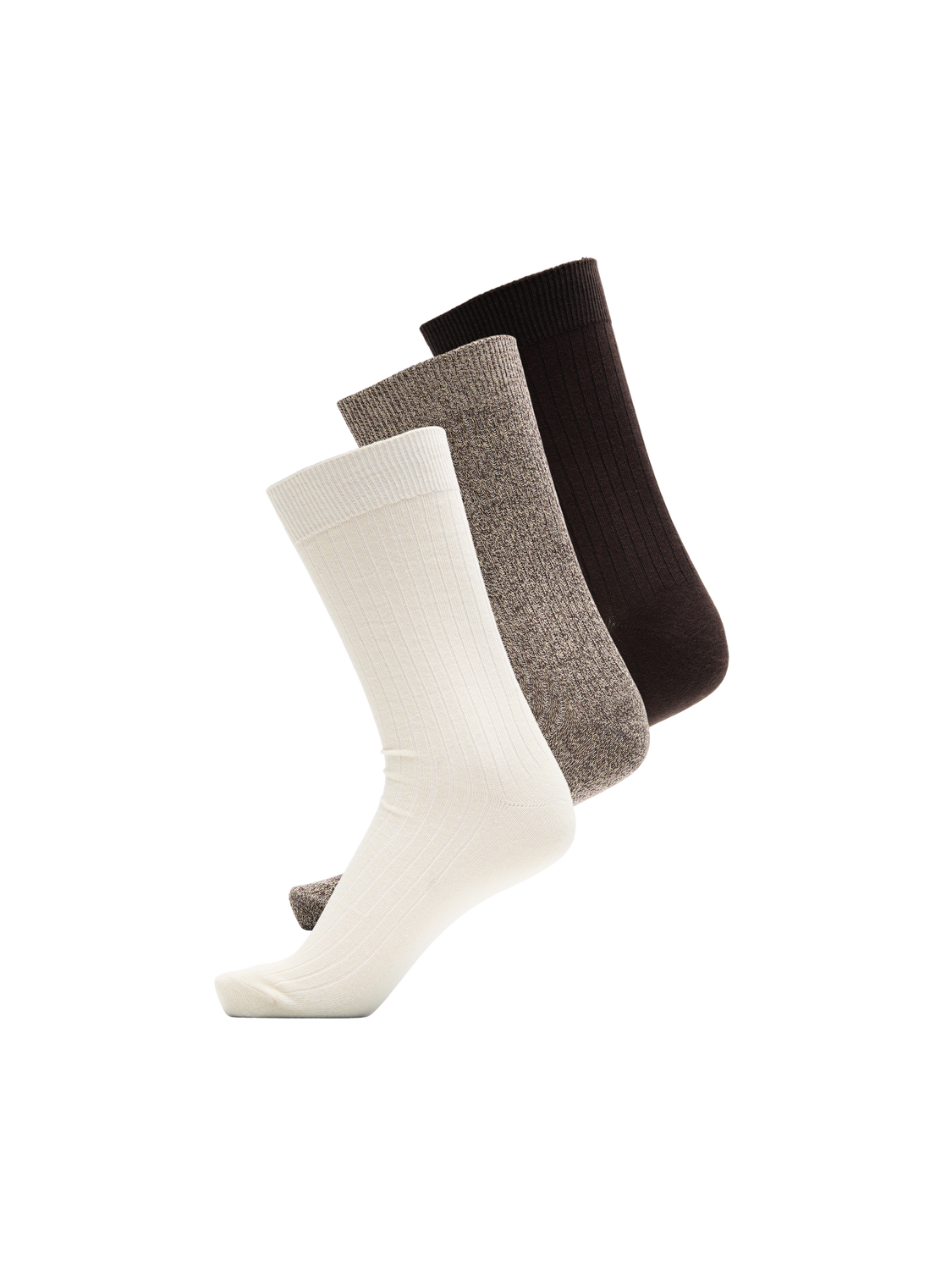 Selected Homme Jesper 3 Pack Socks - Chocolate Torte