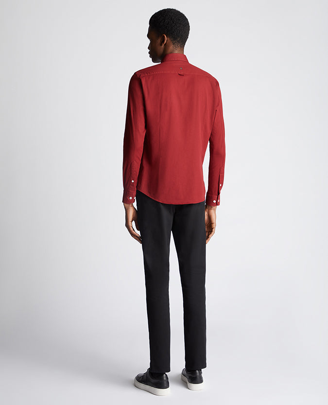 Remus Uomo Ashton Slim Shirt - Burgundy