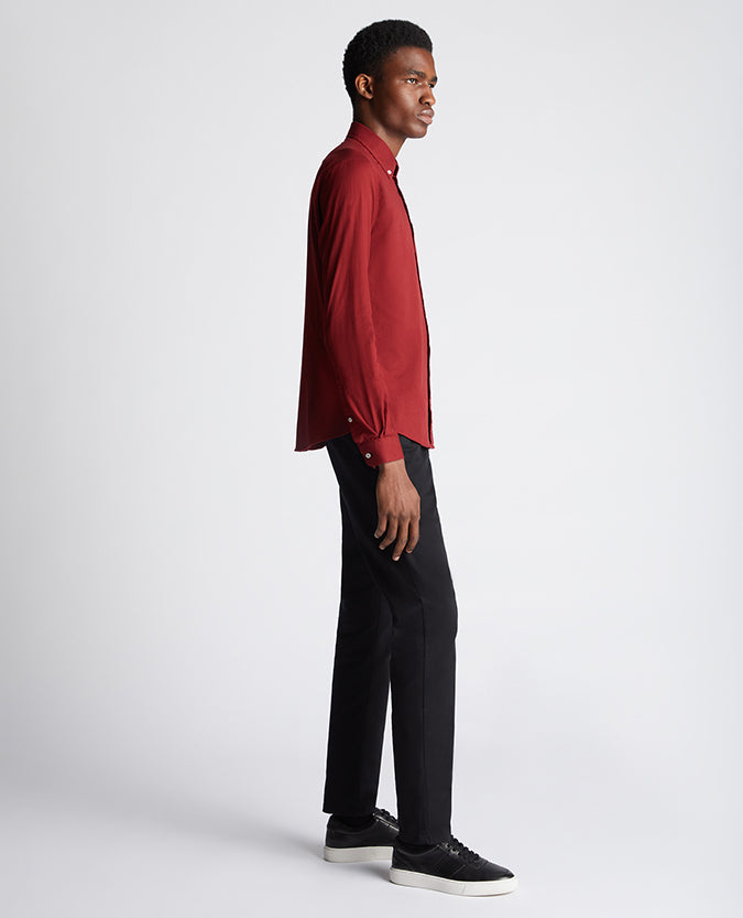 Remus Uomo Ashton Slim Shirt - Burgundy