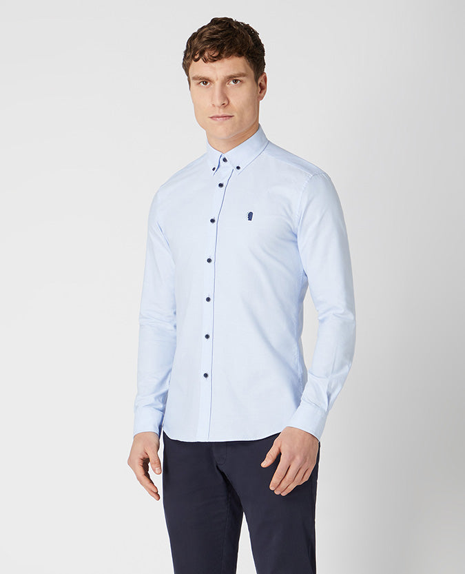 Remus Uomo Ashton Slim Fit Shirt - Light Blue