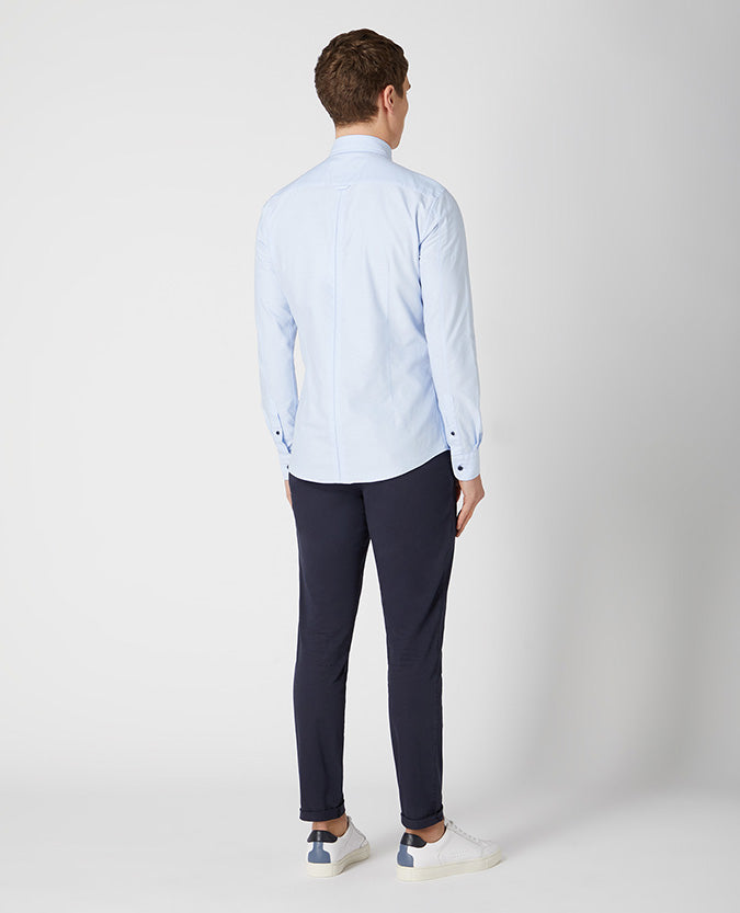 Remus Uomo Ashton Slim Fit Shirt - Light Blue