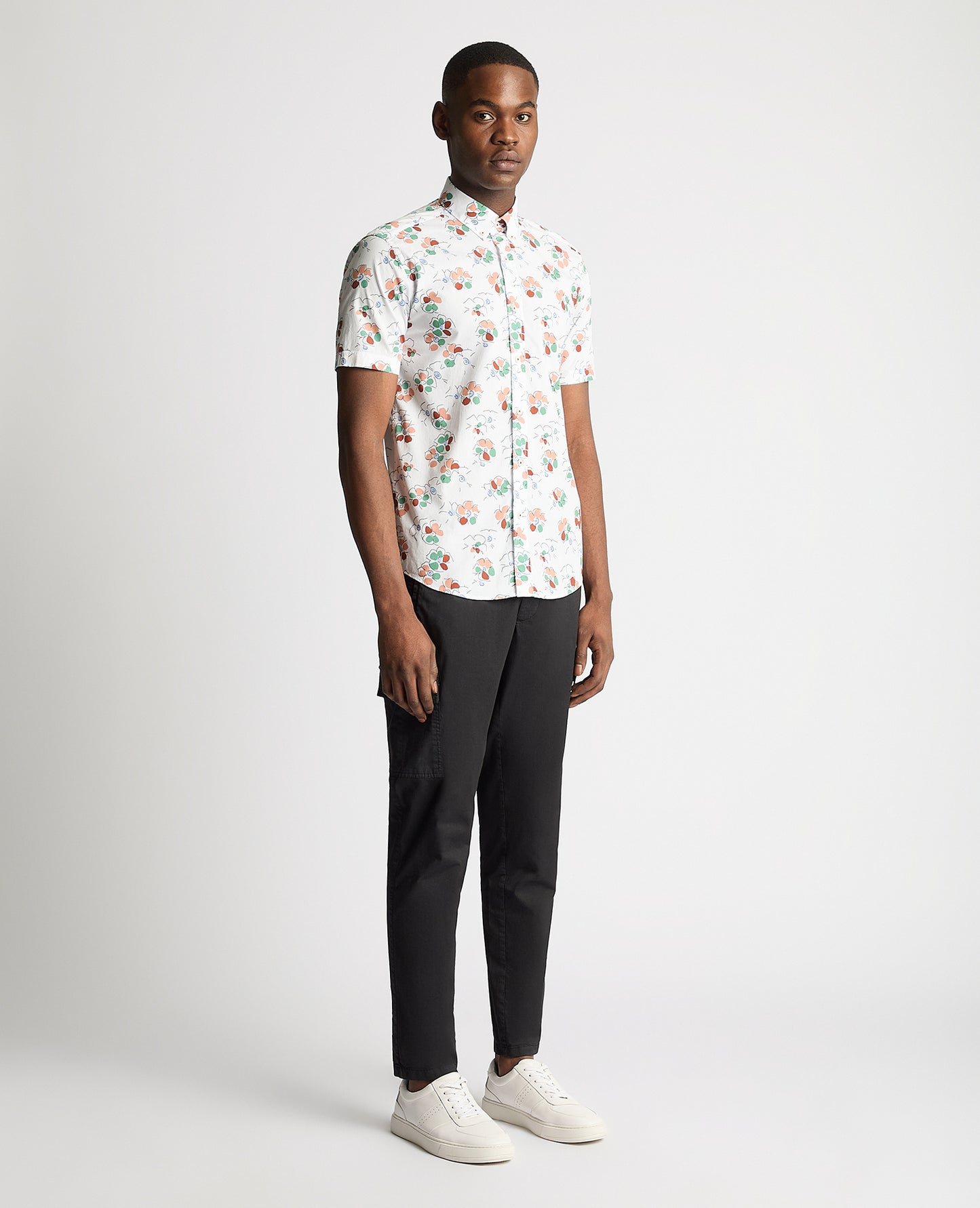 Remus Uomo Short-Sleeve Shirt - Abstract Floral