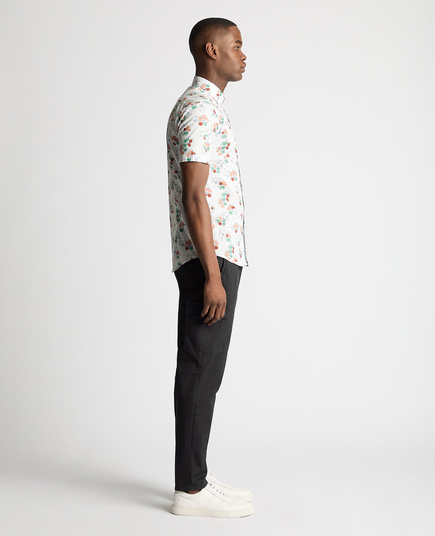 Remus Uomo Short-Sleeve Shirt - Abstract Floral