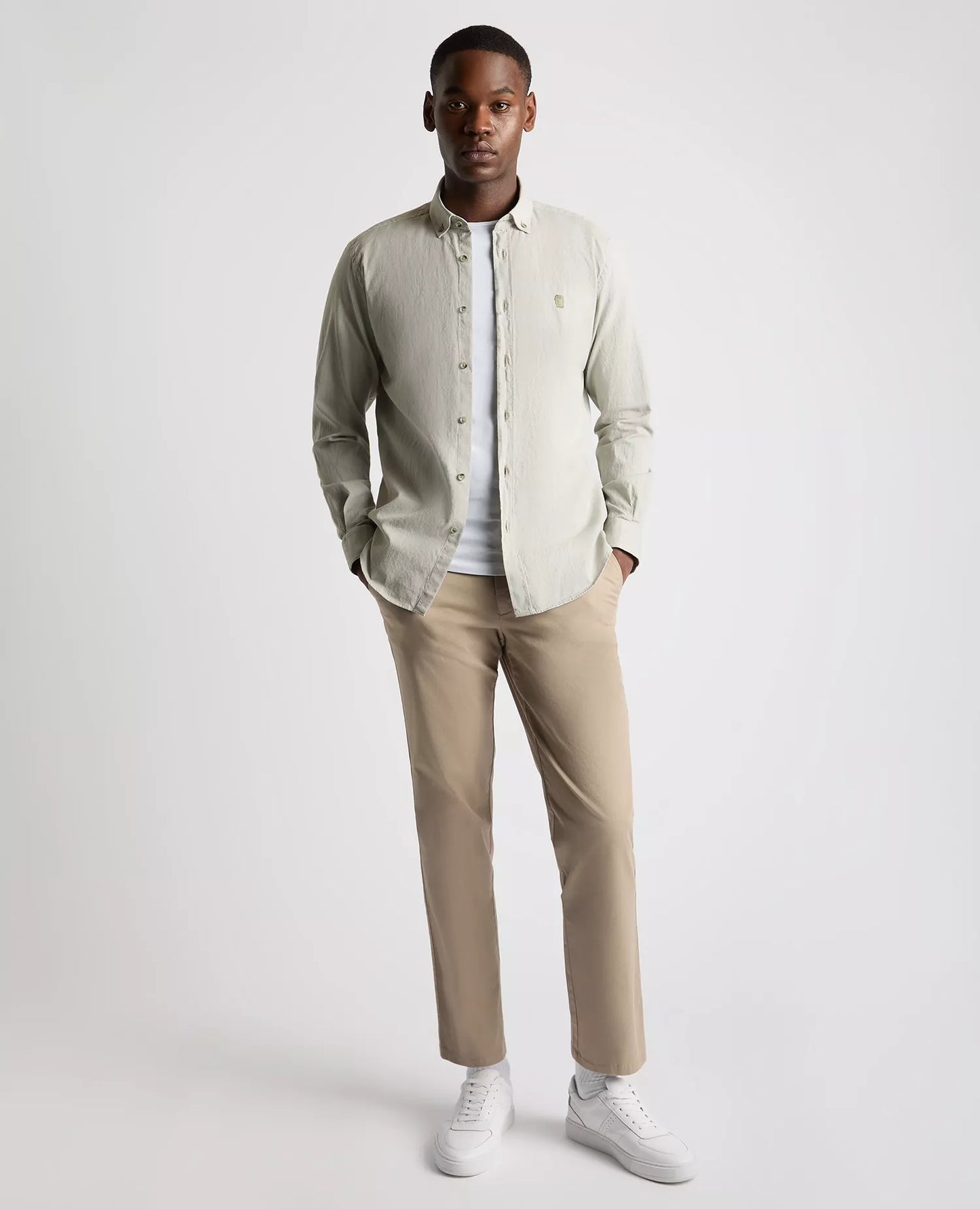 Remus Uomo Parker Tappered Shirt - Light Green