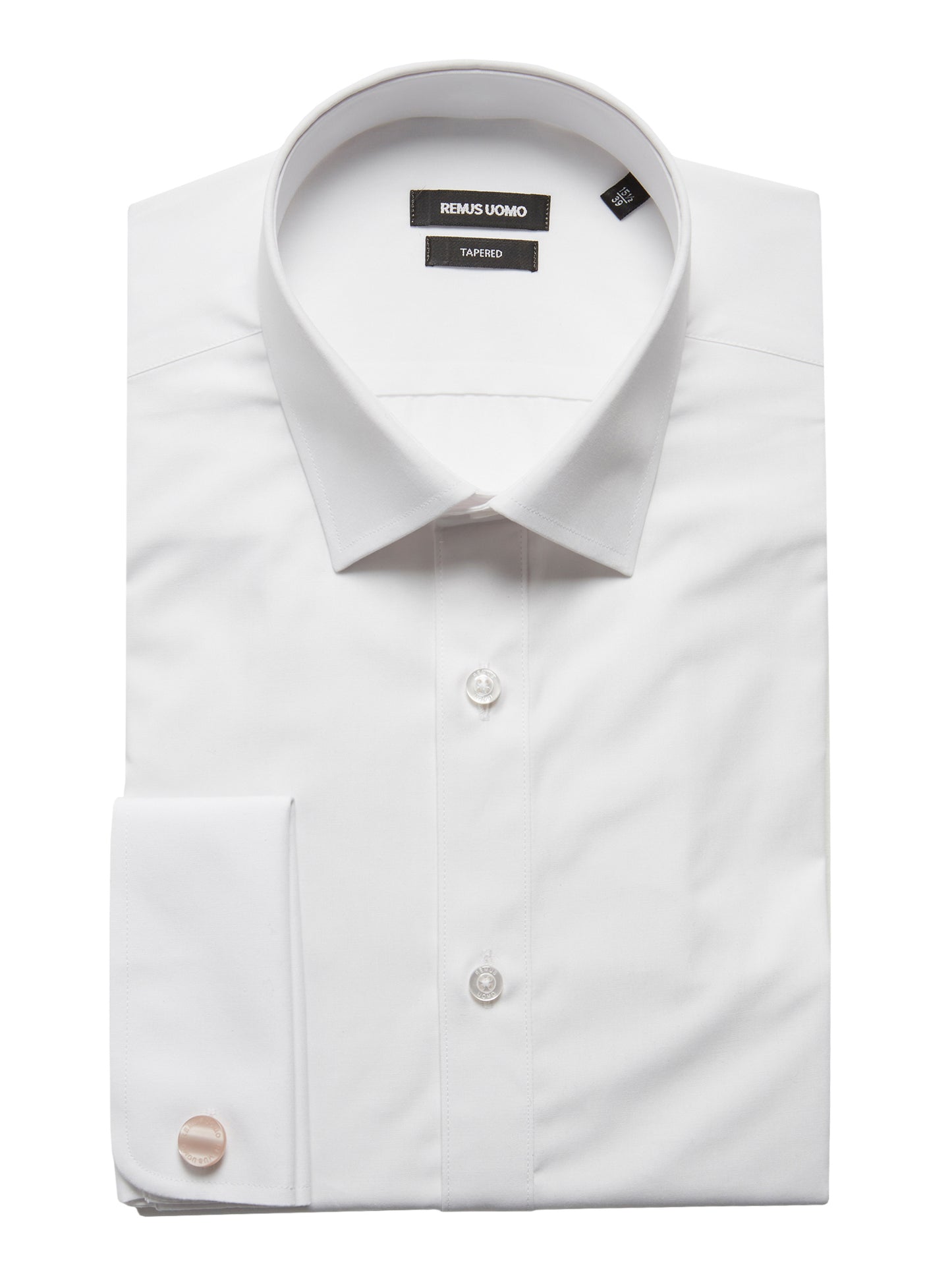 Remus Uomo Seville Parker Double Cuff Shirt - White