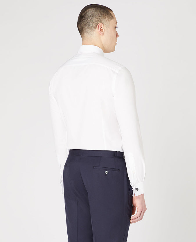 Remus Uomo Ashton Slim Fit Cotton-Blend Shirt - White
