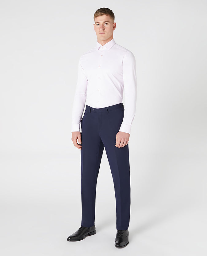 Remus Uomo Slim-Fit Kirk Formal Shirt - Pink