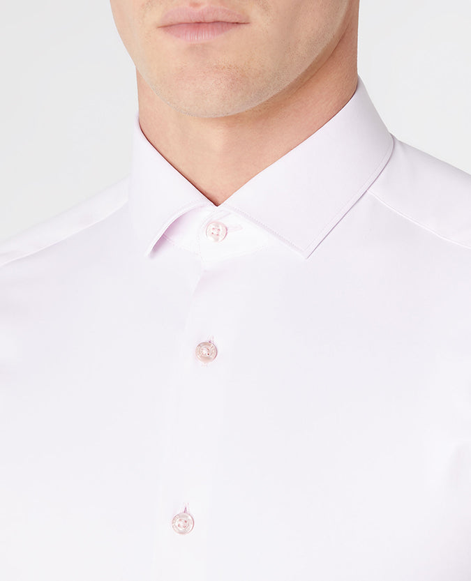 Remus Uomo Slim-Fit Kirk Formal Shirt - Pink