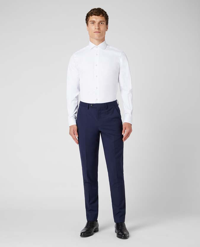 Remus Uomo Frank Tapered White Shirt - White