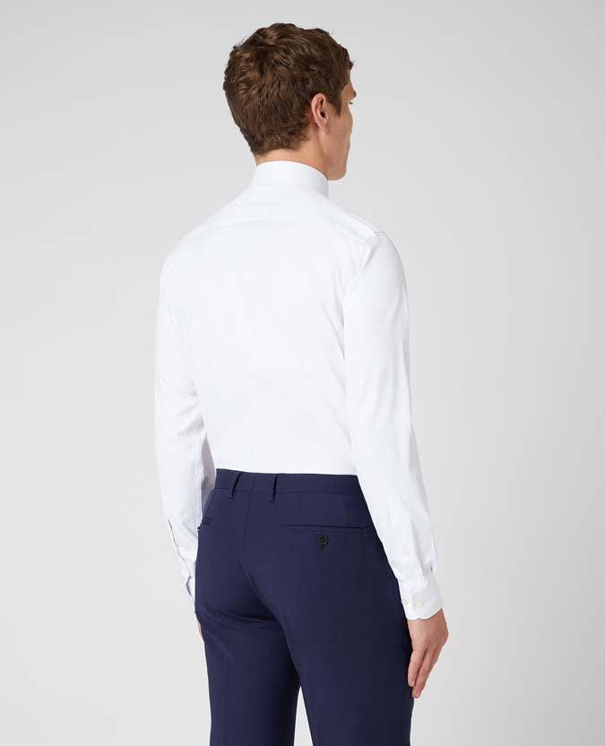 Remus Uomo Frank Tapered White Shirt - White