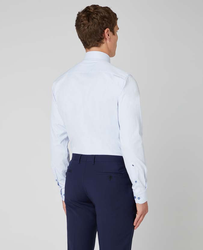 Remus Uomo Frank Tapered Shirt - Blue