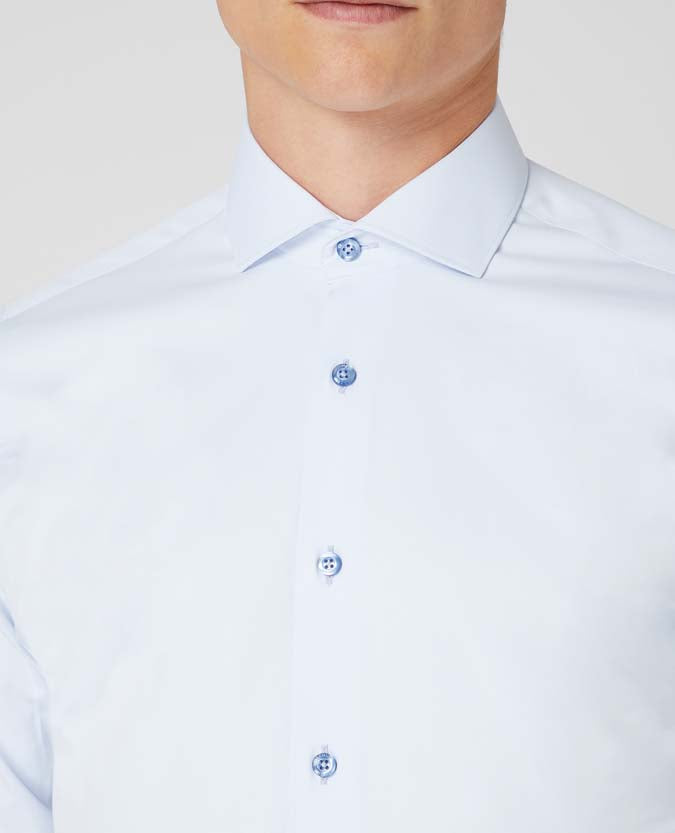 Remus Uomo Frank Tapered Shirt - Blue 18626/21