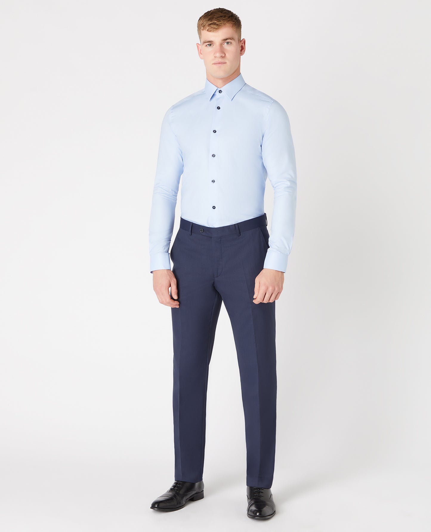 Remus Uomo Rome Ashton Slim Shirt - Sky Blue