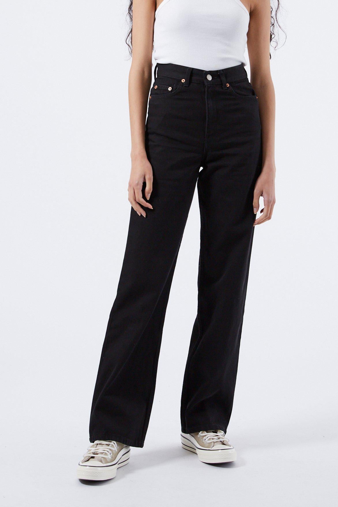 Dr.Denim Echo Black Straight Leg Jeans