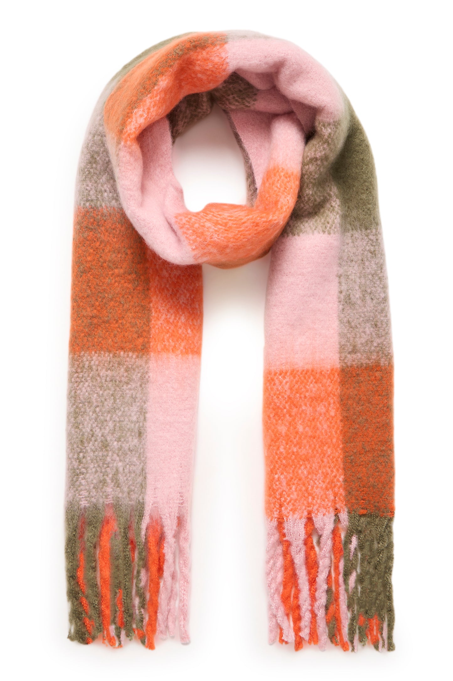 ICHI Agge Scarf - Tangerine Tango