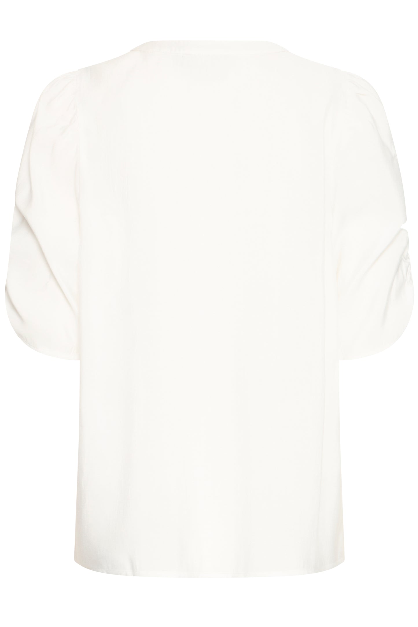 ICHI IHXLUELLA Short Sleeve Blouse - Cloud Dancer