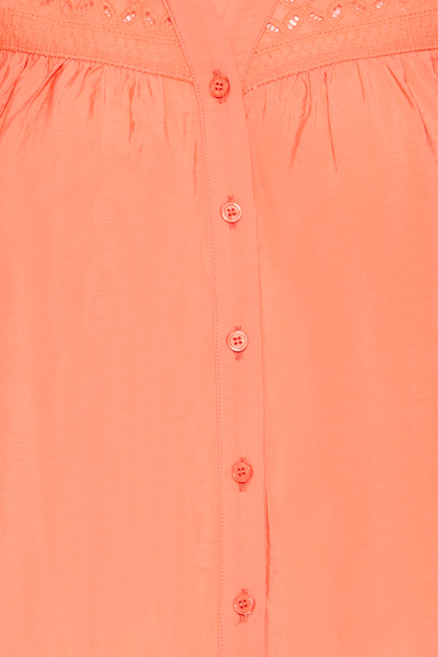 ICHI IHXLUELLA Short Sleeve Blouse - Terra Cotta