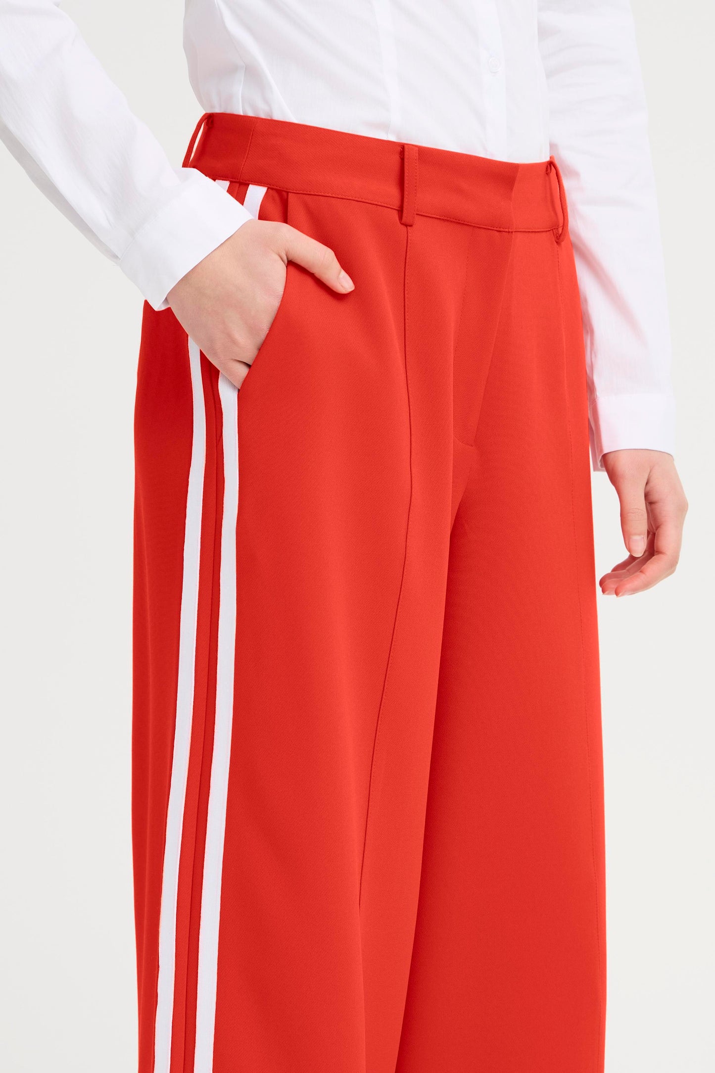ICHI IHfolavi Tracksuit Trousers - Fiery Red