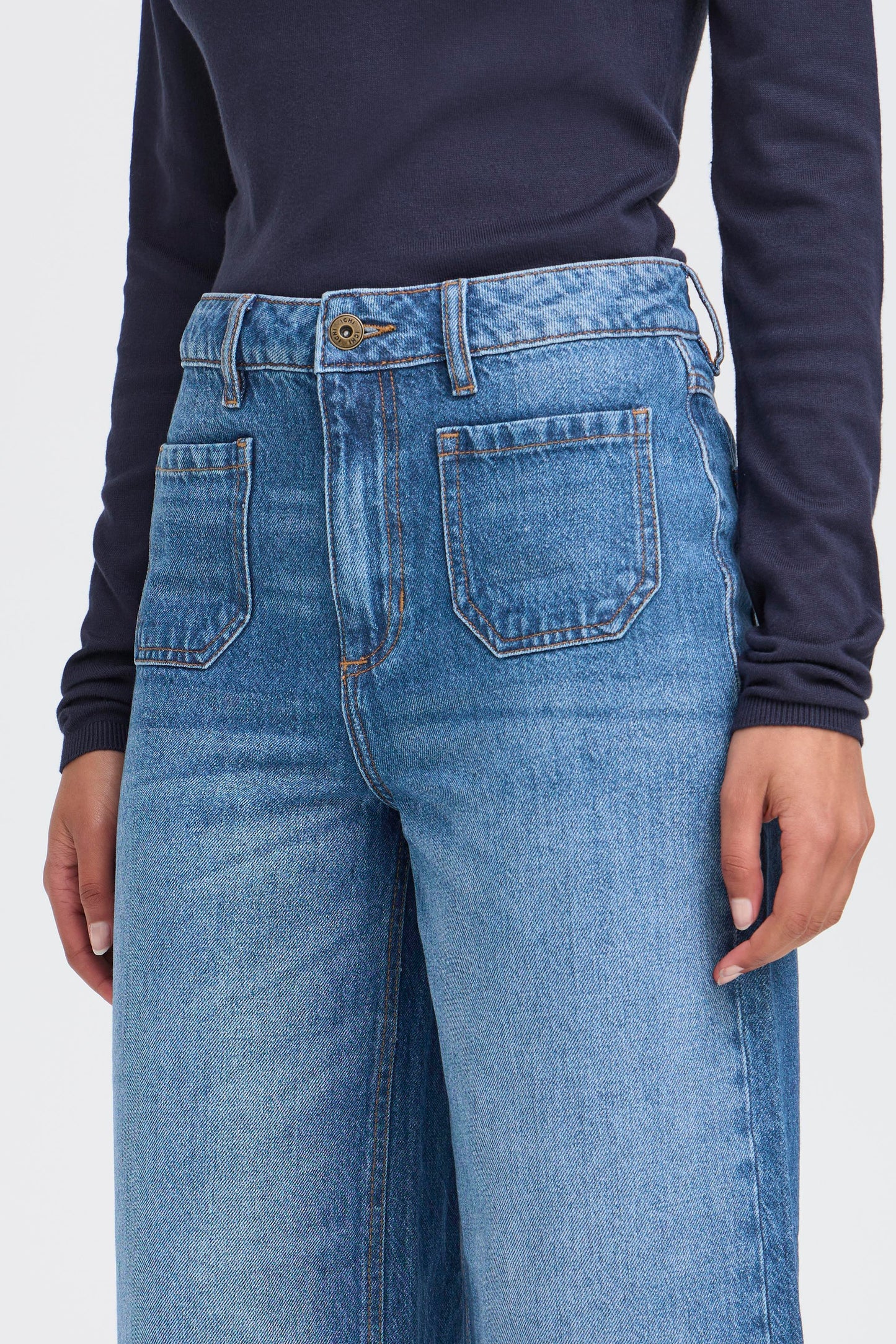 ICHI IHpamala Wide Leg Jean