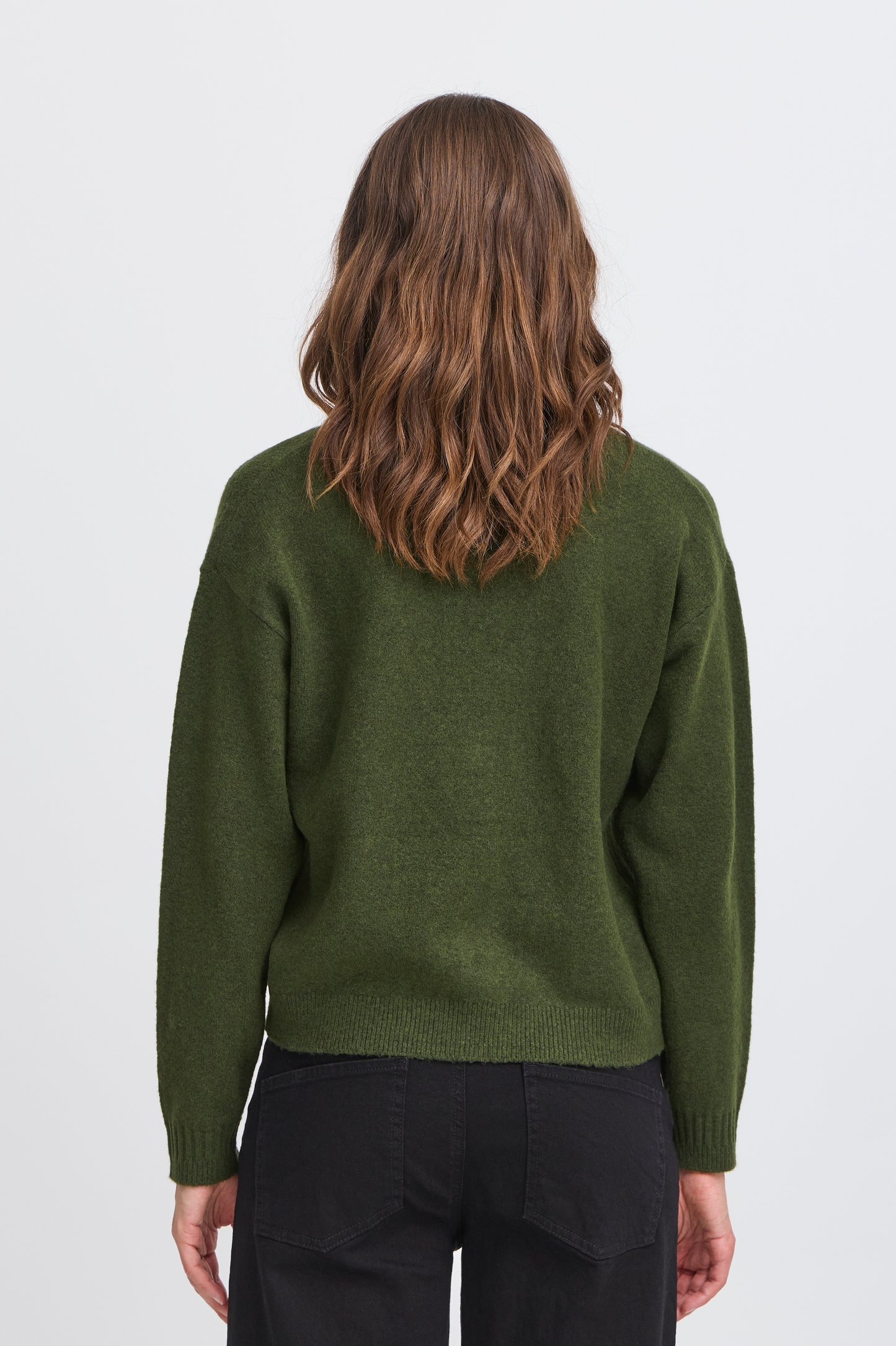 ICHI Dasila Knit Cardigan - Green