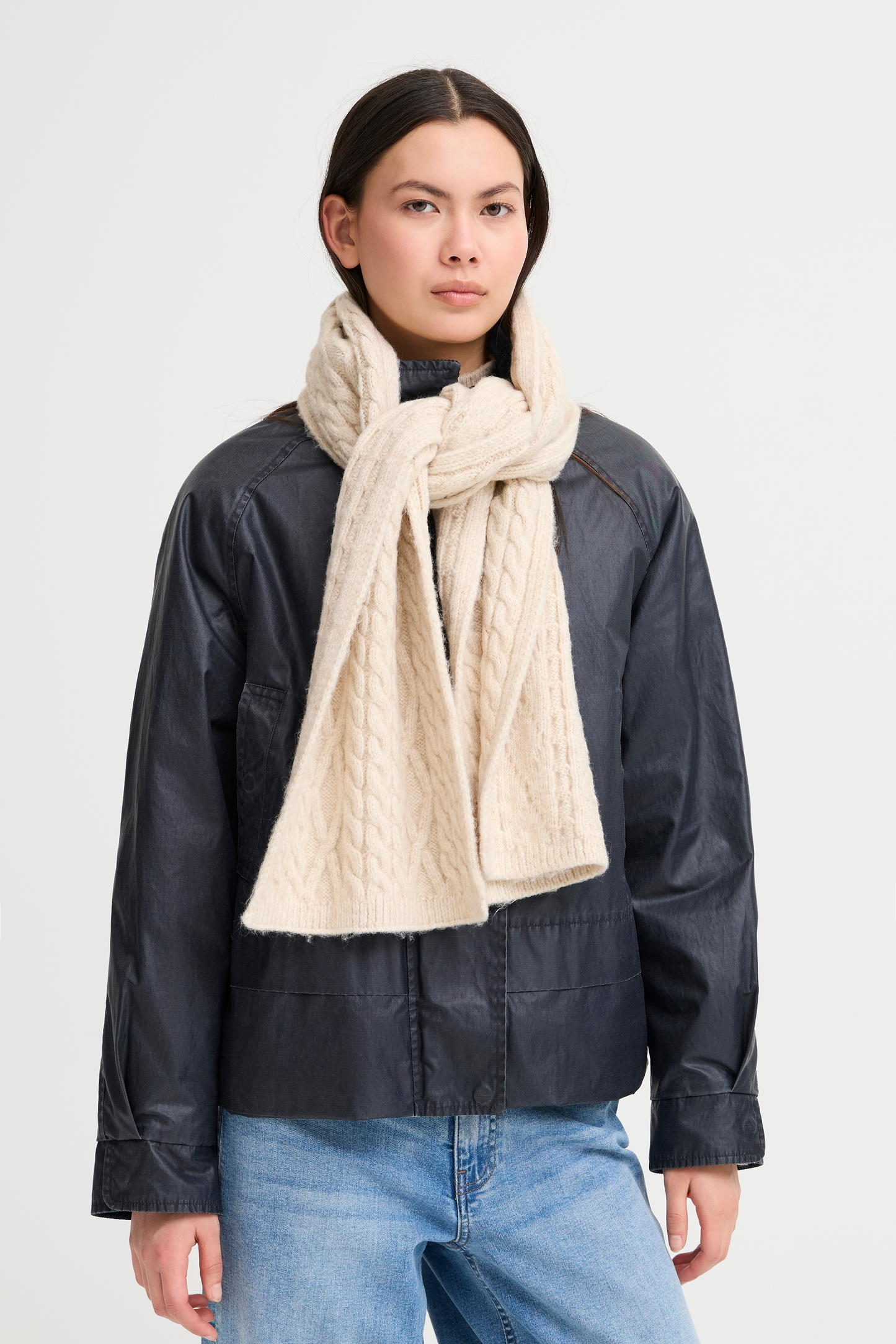 ICHI Lucy Scarf - Oatmeal