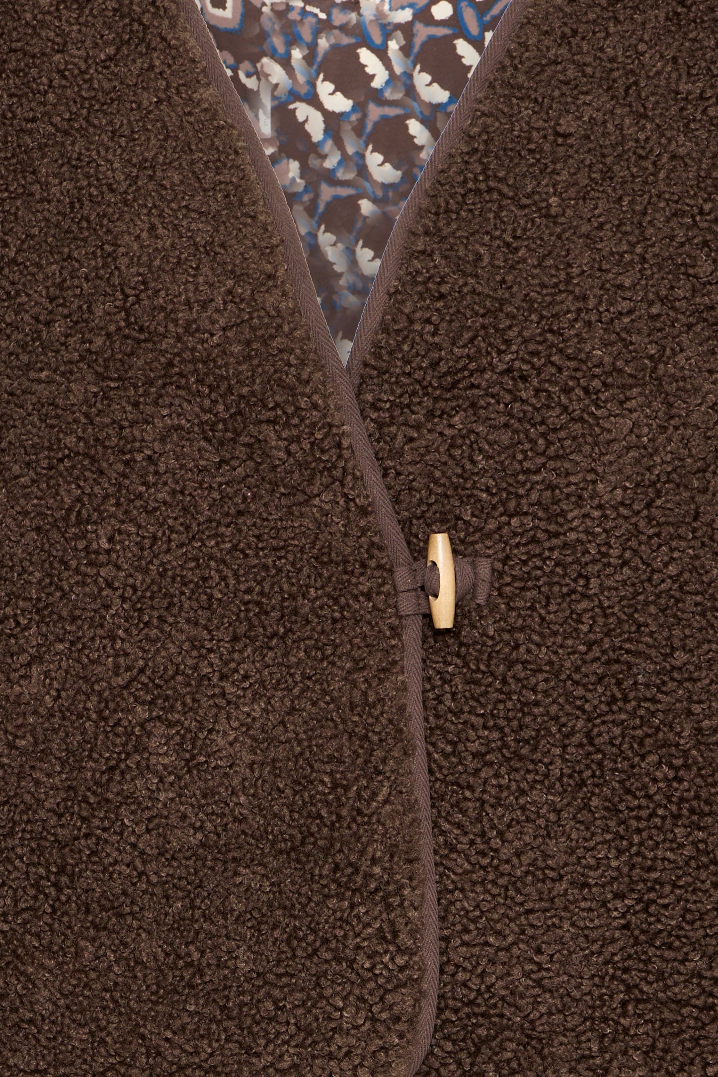 ICHI Gozima Waistcoat - Coffee Bean