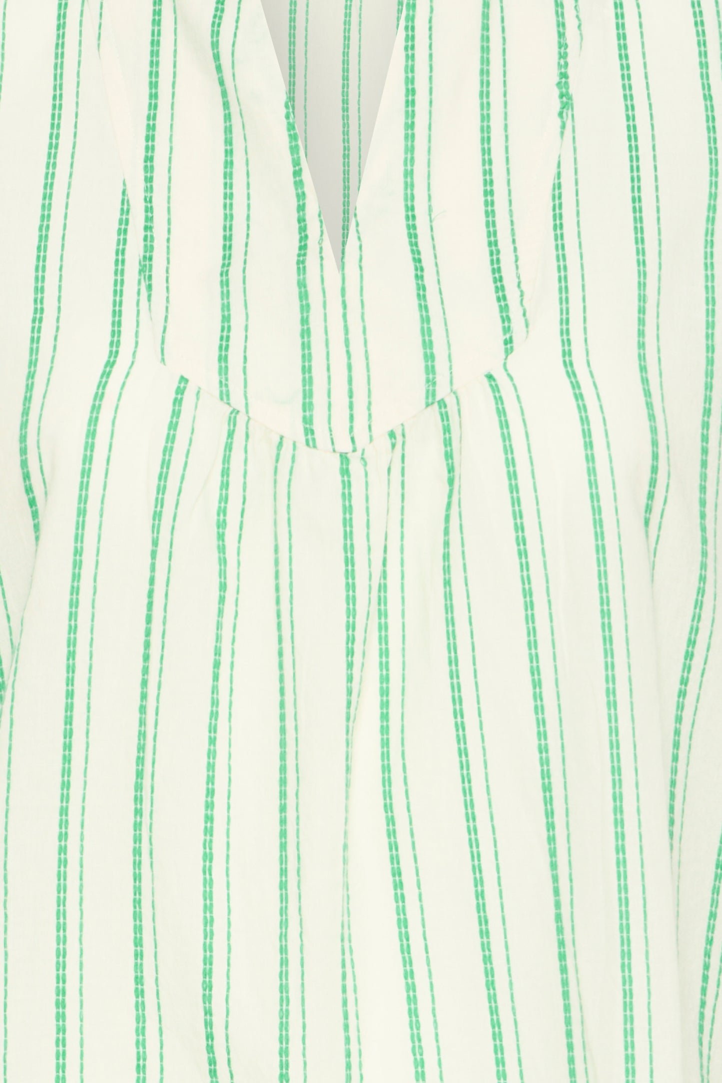 ICHI IHjovil Short Sleeve Top - Green Stripe