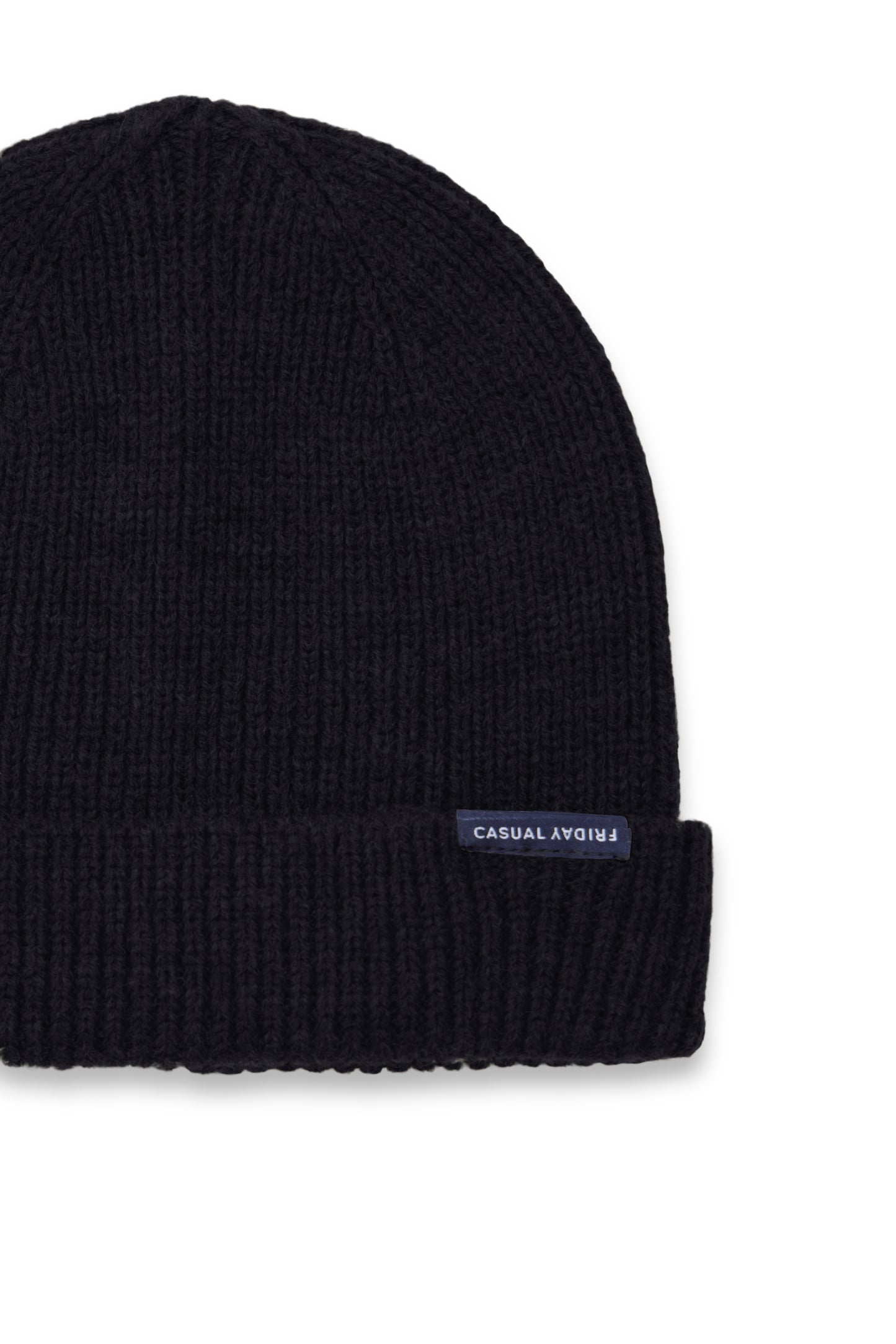 Casual Friday Alkin Rib Beanie - Black