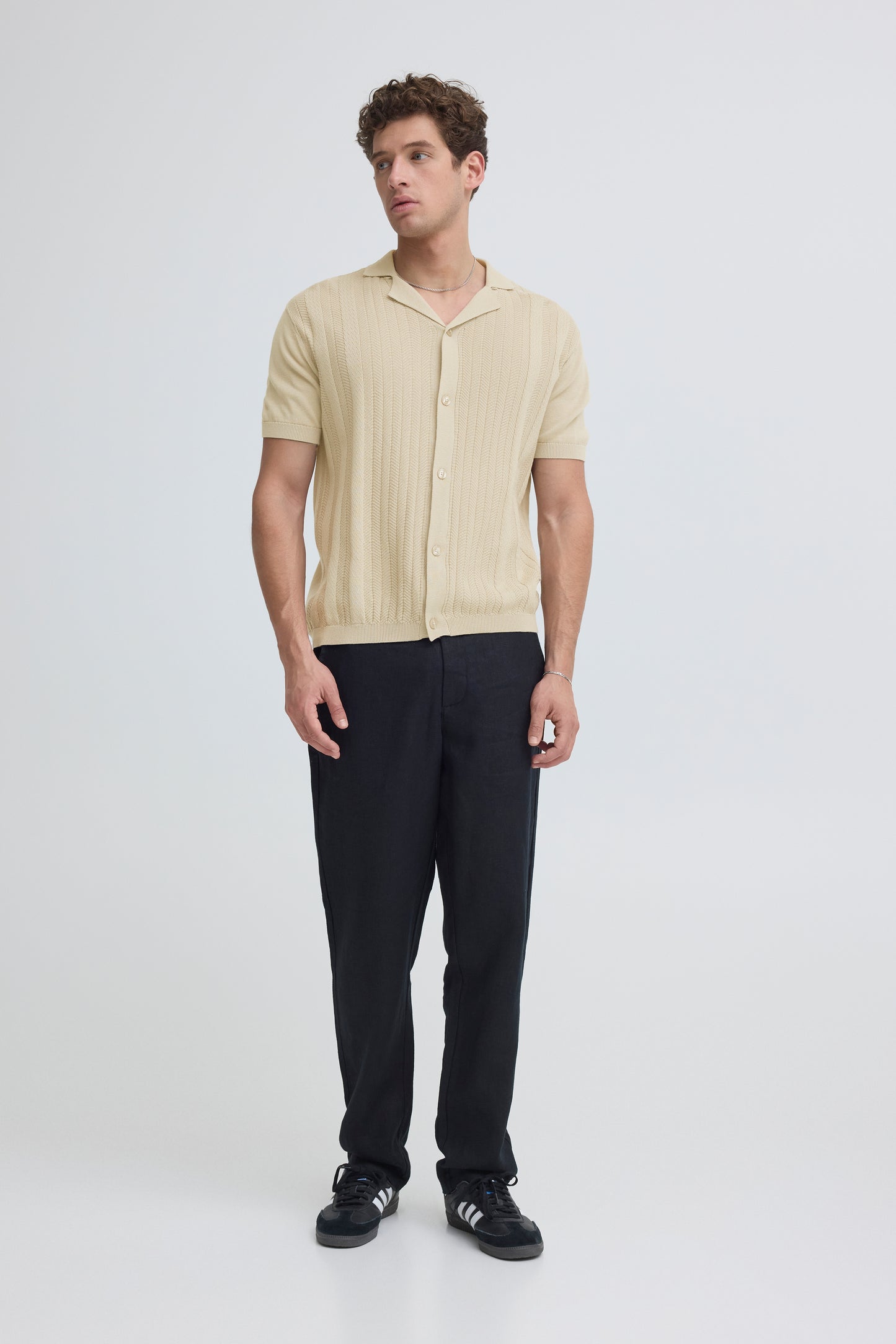 Casual Fridays Fillan Knit Cardigan- Beige