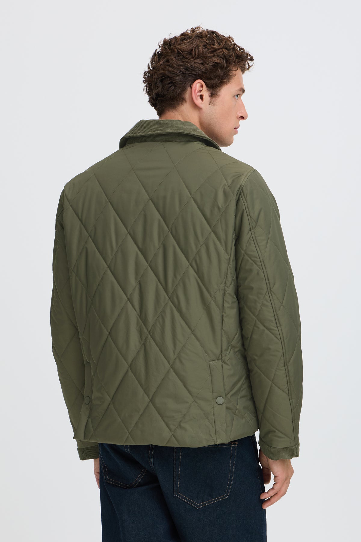 Casual Friday Benja Quilt Jacket - Khaki