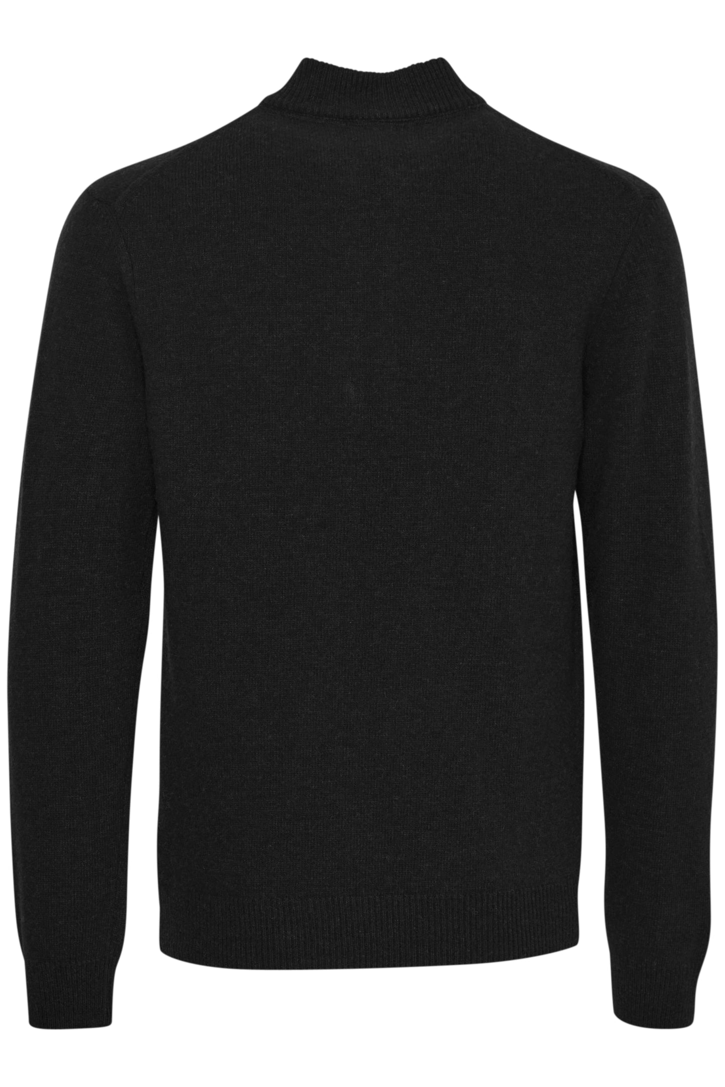 FQ1924 Lambswool Half Zip Knit - Black