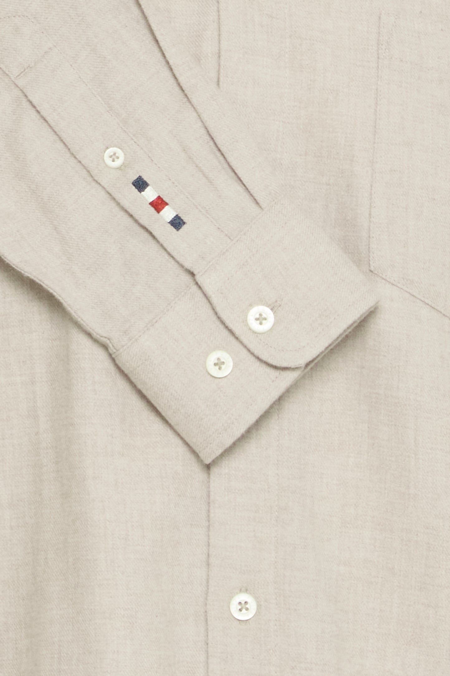 FQ1924 Brome Melange Brushed Shirt - Beige