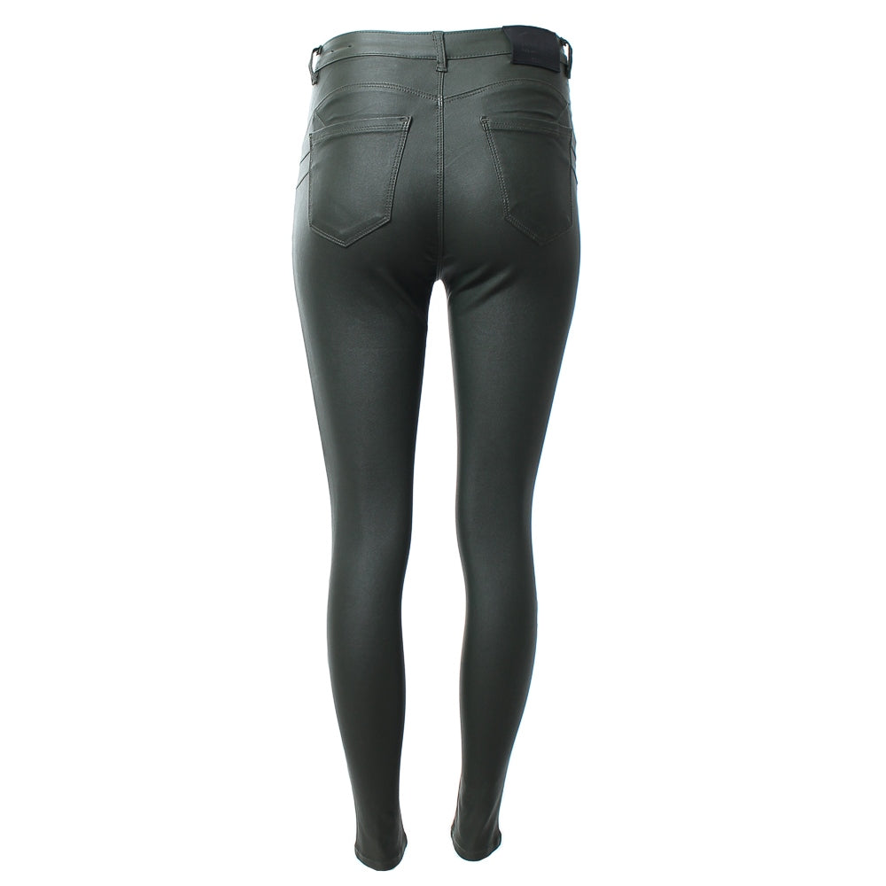 Rant & Rave Lorraine Leather Jean - Khaki