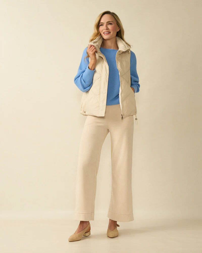 Deck Quilted Gilet - Cream